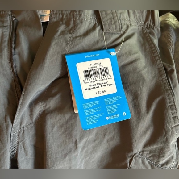 Men’s Columbia Size 30 convertible pants. NWT - Picture 7 of 8